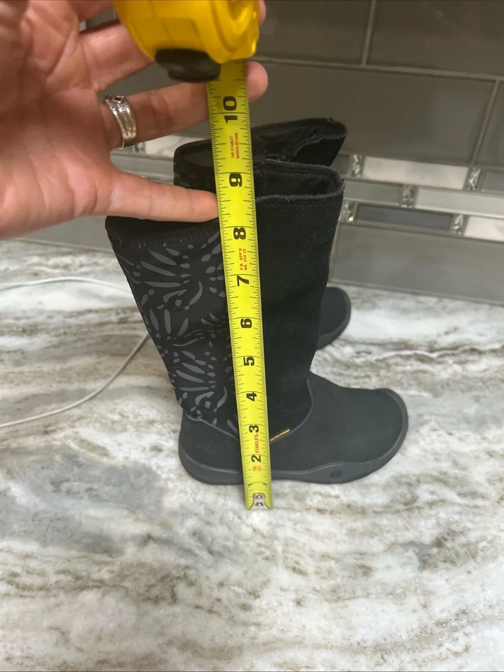 Keen Moxie Little Kids Waterproof Black Tall Winter Boots Size 9 Toddler Zipper